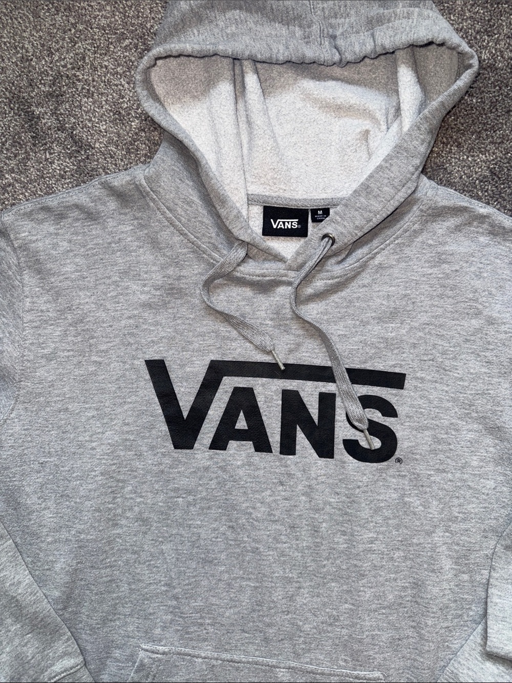 Vans Woman's Gray Logo Pullover Hoodie - Picture 5 of 6